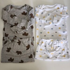 Carter's Simple Joy 0-3 Month Longsleeve Nightgowns
